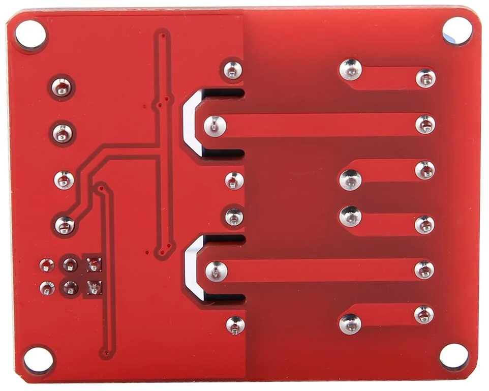 2 kanalų relės modulis 5v 12v 24v valdymo plokštė su optokoplieriaus izoliacija aukšto ir žemo lygio trigeris 50x41x18.5mm (5v)