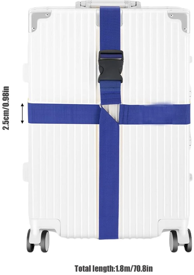 2 lagamino diržų rinkinys, 1.8 m lagamino diržas, reguliuojamas, lagamino diržai lagaminui, patvarūs lagamino diržai, oro kelionių bagažo diržas, lagaminui, diržas, kelioninis krepšys