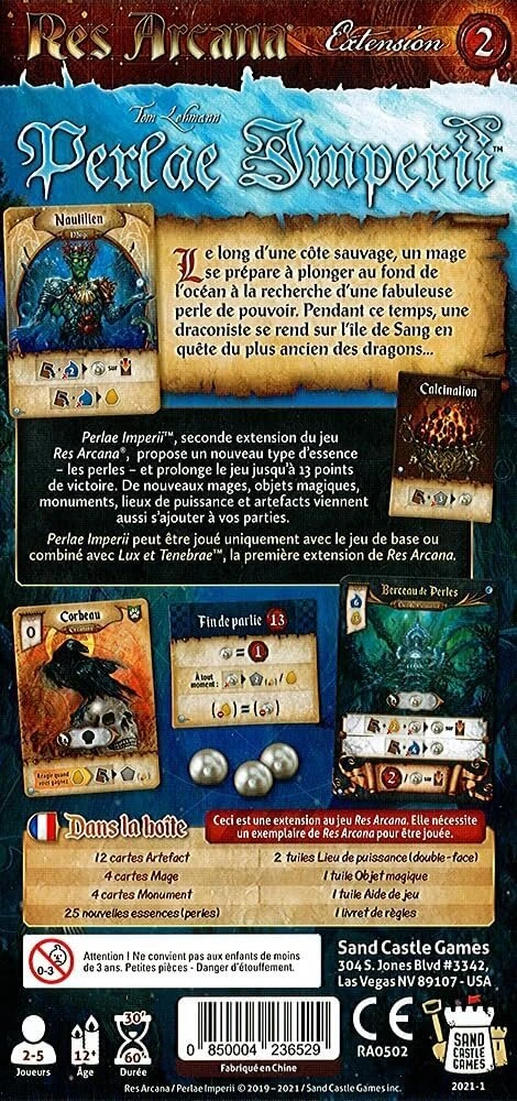 2 „res Arcana Perlae Imperii + Lux and Tenebrae“ rinkinys prancūzų kalba + 1 „decap Blumie“ („lux + Perlae“)