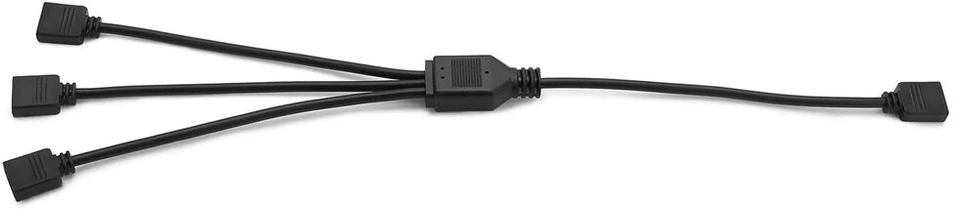 2 vnt. Argb 5v 3-pin skirstytuvas, 1 į 3, 30cm