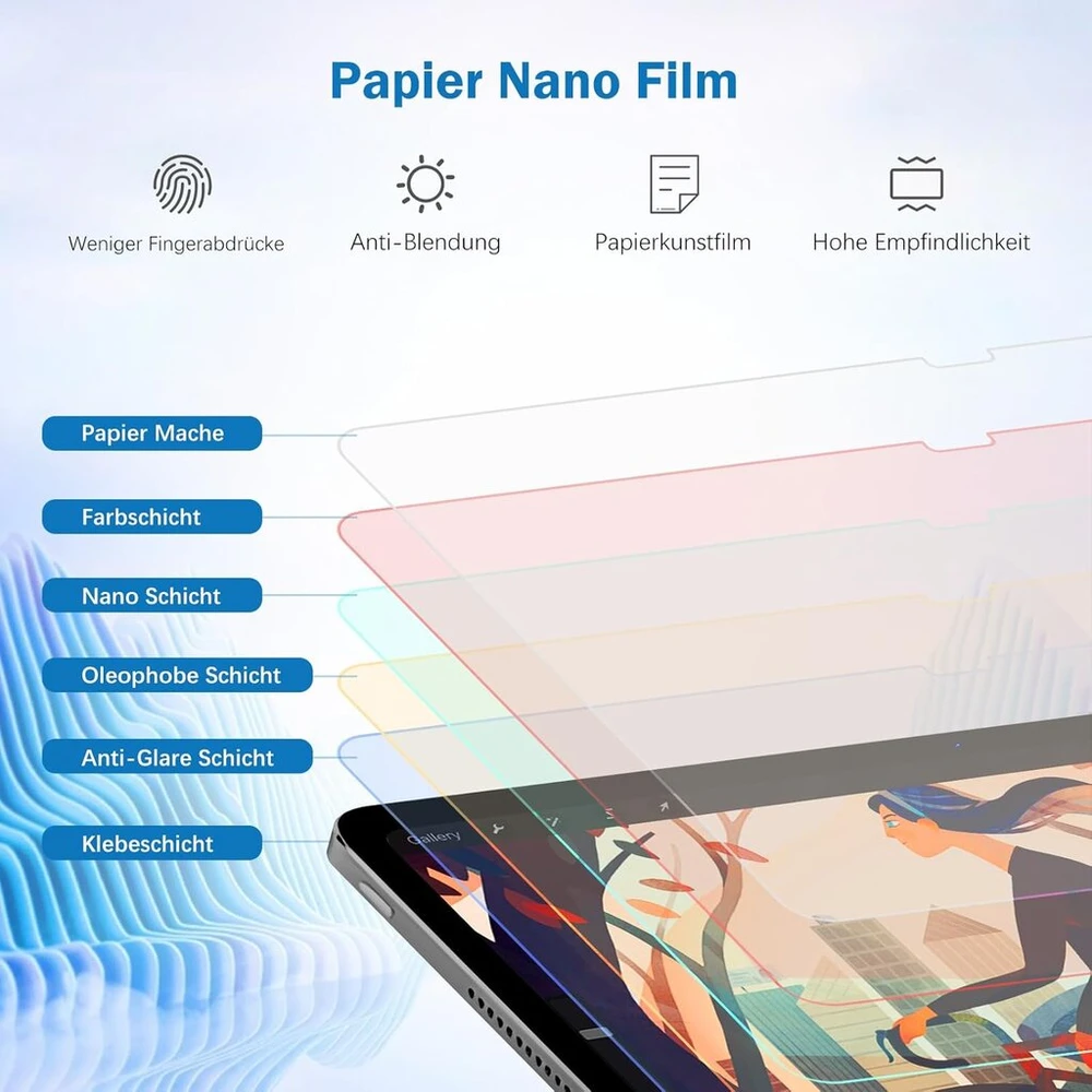 2 vnt. Ekrano apsauginės plėvelės Lenovo Tab M11 (11 colių)
