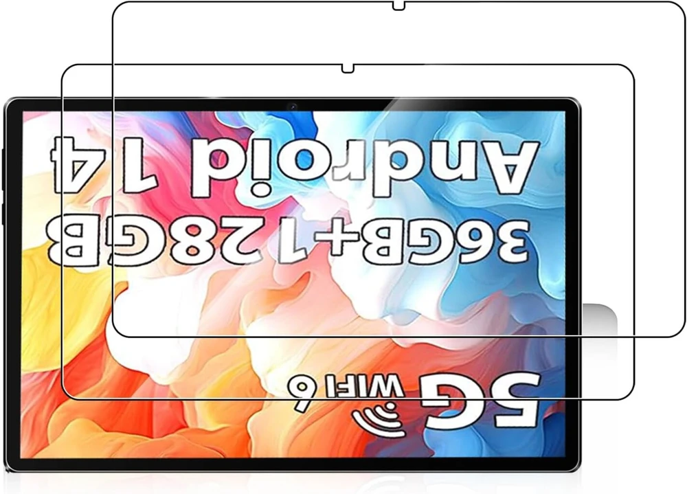 2 vnt. grūdinto stiklo ekrano apsauga, skirta pixpeak 10 colių android planšetiniam kompiuteriui - didelis skaidrumas, atsparumas įbrėžimams, apsauga nuo pirštų atspaudų