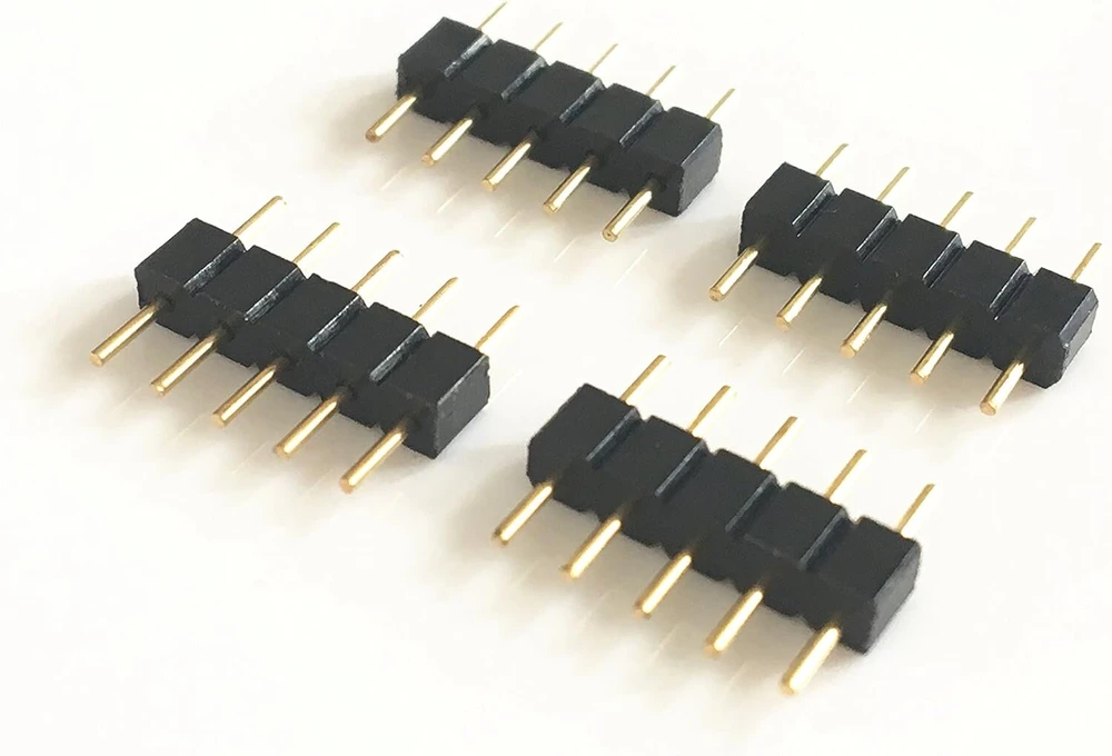 2 vnt./pakuotėje 5 m led rgbw juosta 5 kontaktų led prailginimo laidas led juostos jungties prailginimo jungties skirstytuvo laidas, skirtas 5 kontaktų rgbw 5050 3528 2835 led juostai