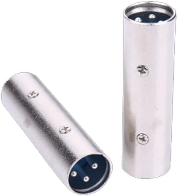 Stiprintuvas 2 vnt. Xlr Male į Male adapteris garso mikrofonui