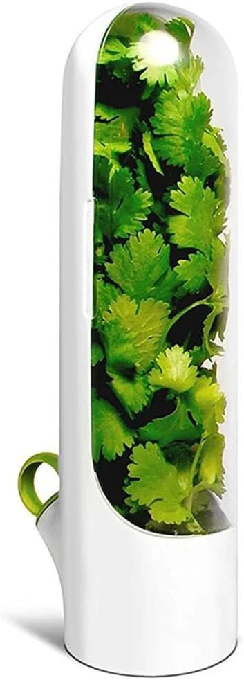 2 x fresh herb keeper, herb savour pod, vanilla keep fresh cup, fresh vegetable storage bottle skirtas laikyti kalendrą, mėtas, petražoles, smidrus, talpina daržoves