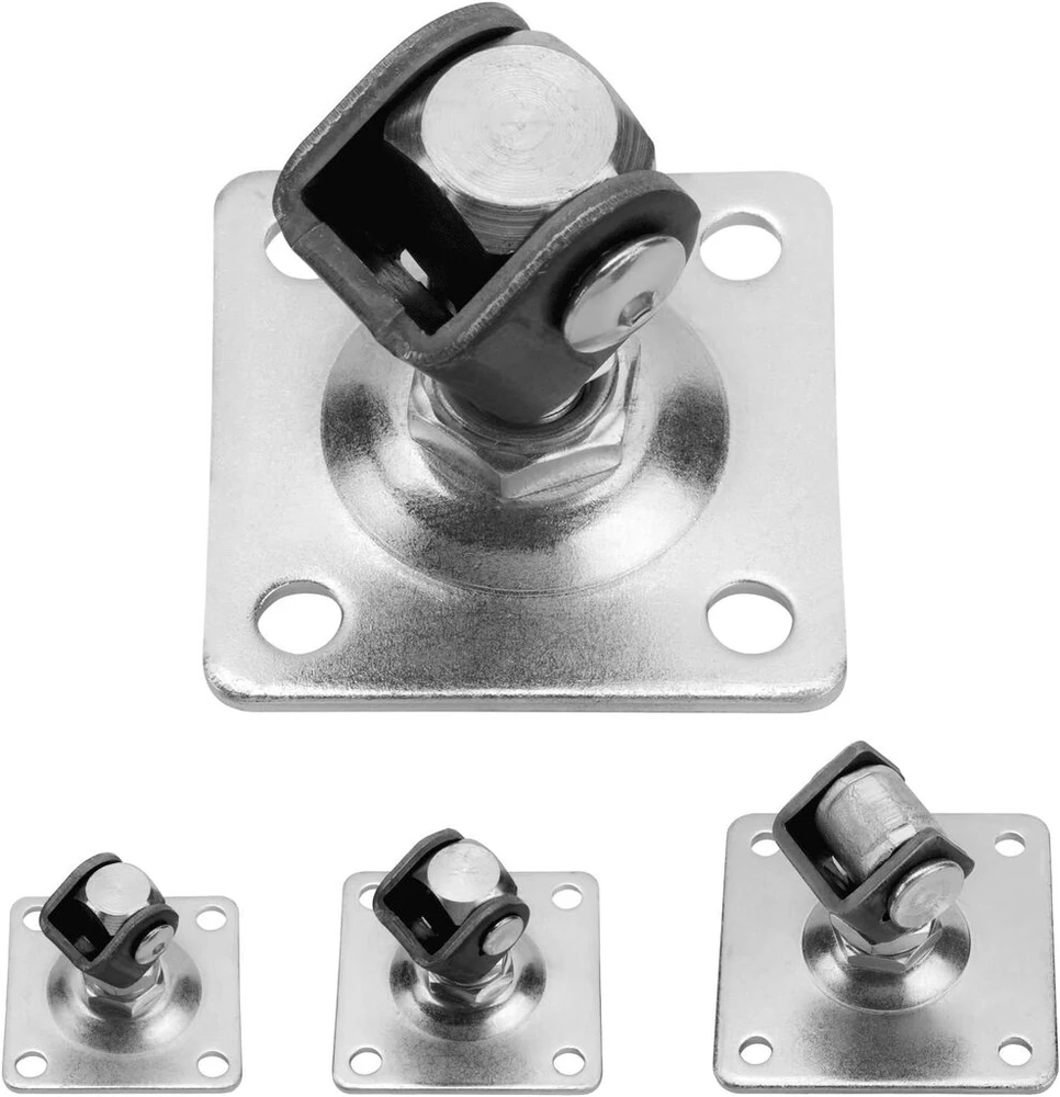 2 x So-tools® Vartų vyris su plokštele 120 x 120 mm M24 reguliuojamas vartų vyris suvirinimo juosta