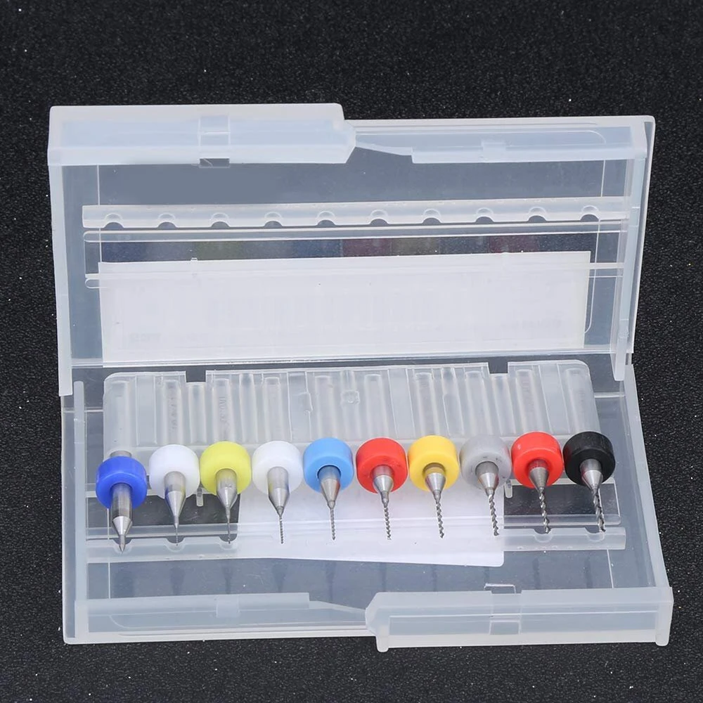 20 dalių rankinio gręžimo rinkinys Micro Drill Atz Alloy Circuit Board Mini Fixed Shank nuo 0,1 mm iki 1 mm, skirtas slėgio plokštės akmens juvelyrinių dirbinių Cnc graviravimui