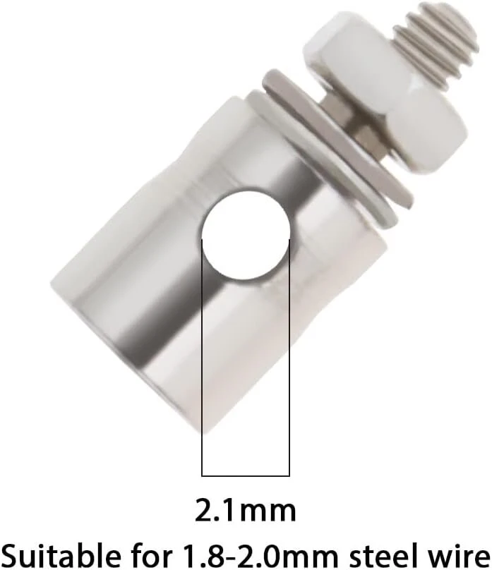 20 vnt. jungiamųjų strypų reguliatorių Rc modeliams, 2,1 mm skylė