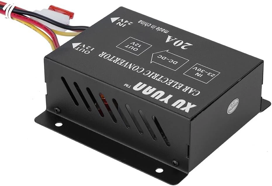 24 V į 12 V 15 A galios keitiklis 24 V į 12 V automobilių sunkvežimių Dc 24 V į 12 V galios keitiklis inverteris įtampos reduktorius žemyn transformatorius (24 V į 12 V/20 A/240 W)