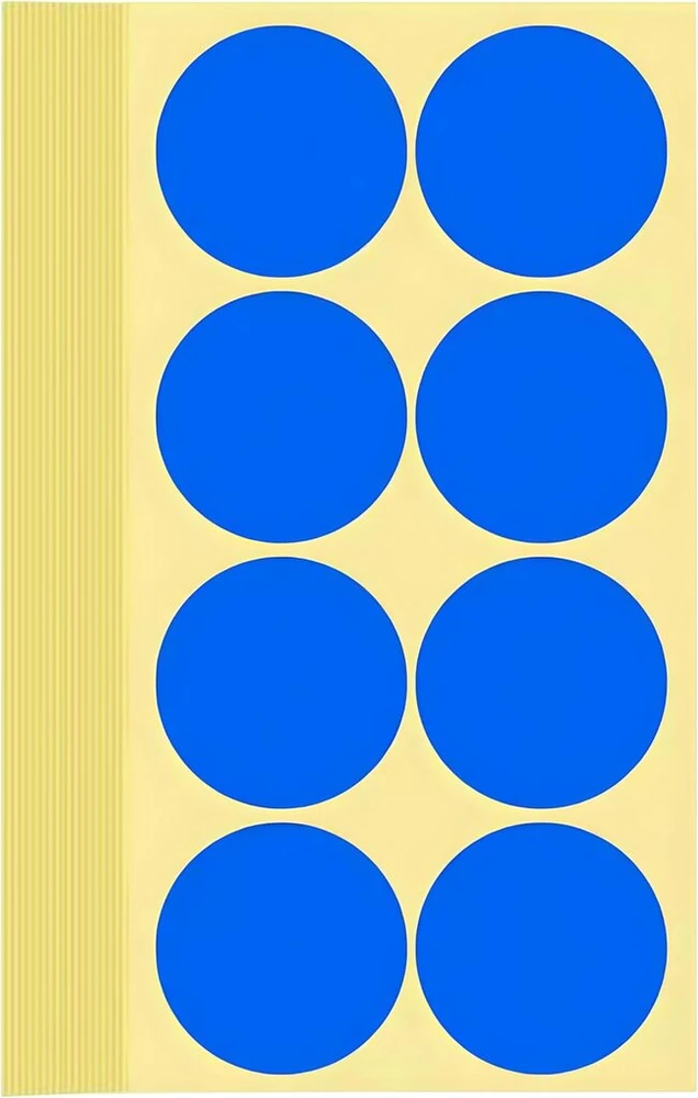 240 lipdukų rinkinys, 50 mm apvalūs lipdukai, spalvinio kodavimo etiketės, lipnios žymėjimo etiketės ženklinimui, rankdarbiams, mėlyni lipdukai, apvalios spalvinio kodavimo etiketės (mėlyni 5 cm)