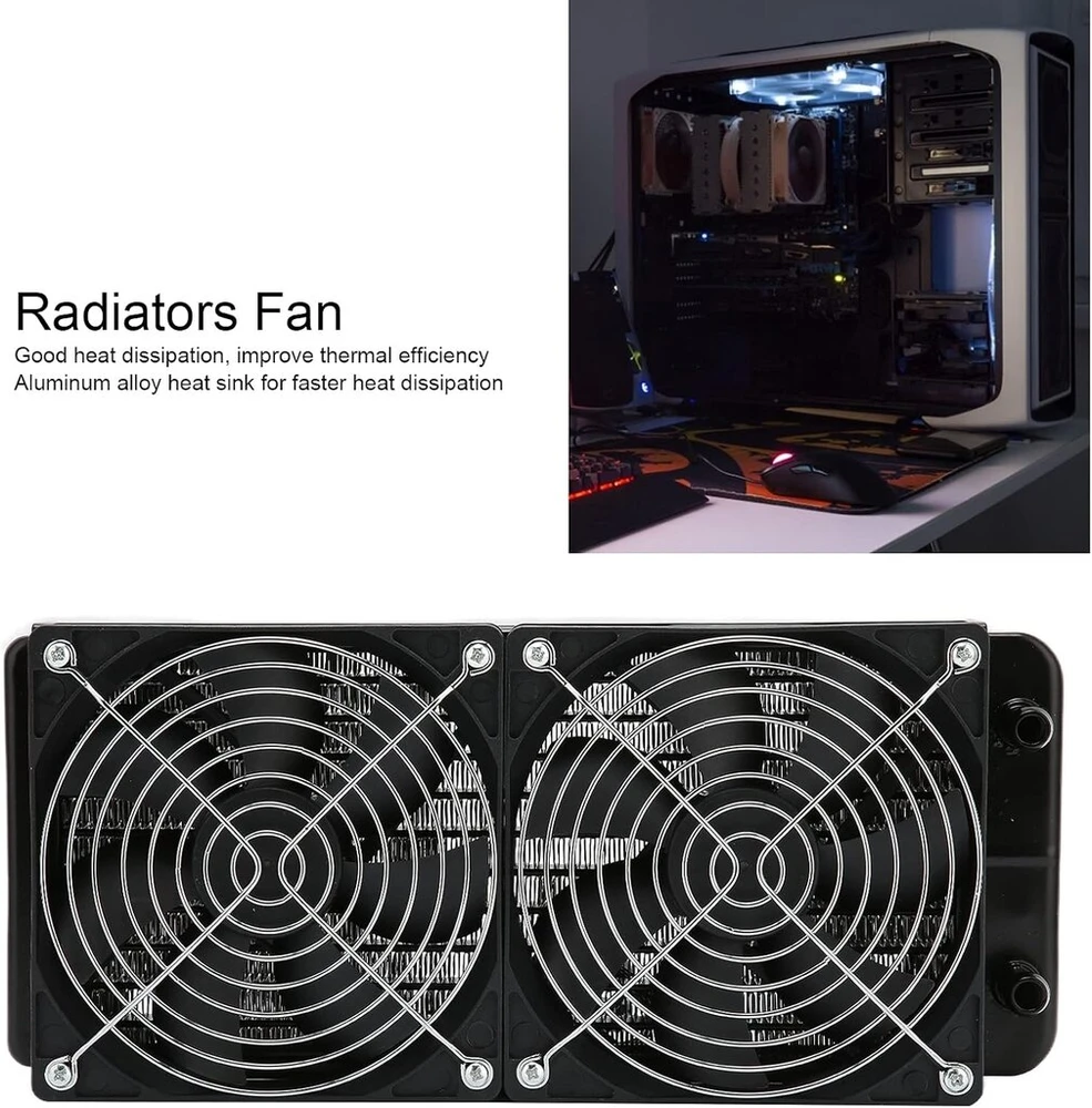 240 mm vandens aušinimo radiatorius, cpu aušintuvas, aliuminio lydinio šilumos kriauklė, greitas šilumos išsklaidymas, vandeniu aušinamas radiatorius kompiuterio oro kondicionavimui, plug and play