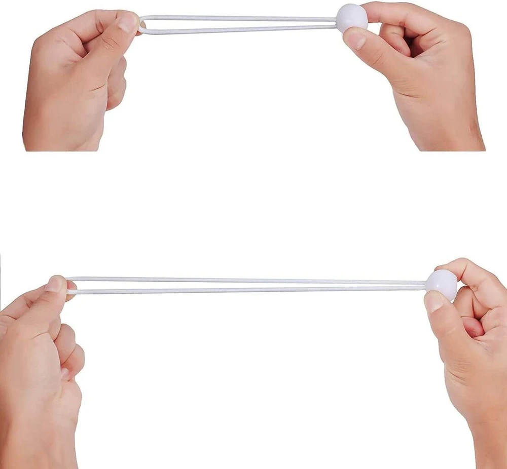 25 vienetų bungee virvių su kamuoliuku rinkinys, 15 cm, elastinė rišimo virvė, palapinės guma, guminis įtempiklis su kamuoliuko išplėtimo kilpomis reklamjuostėms, brezentams, pavėsinėms, reklaminiams stendams, palapinėms, juoda