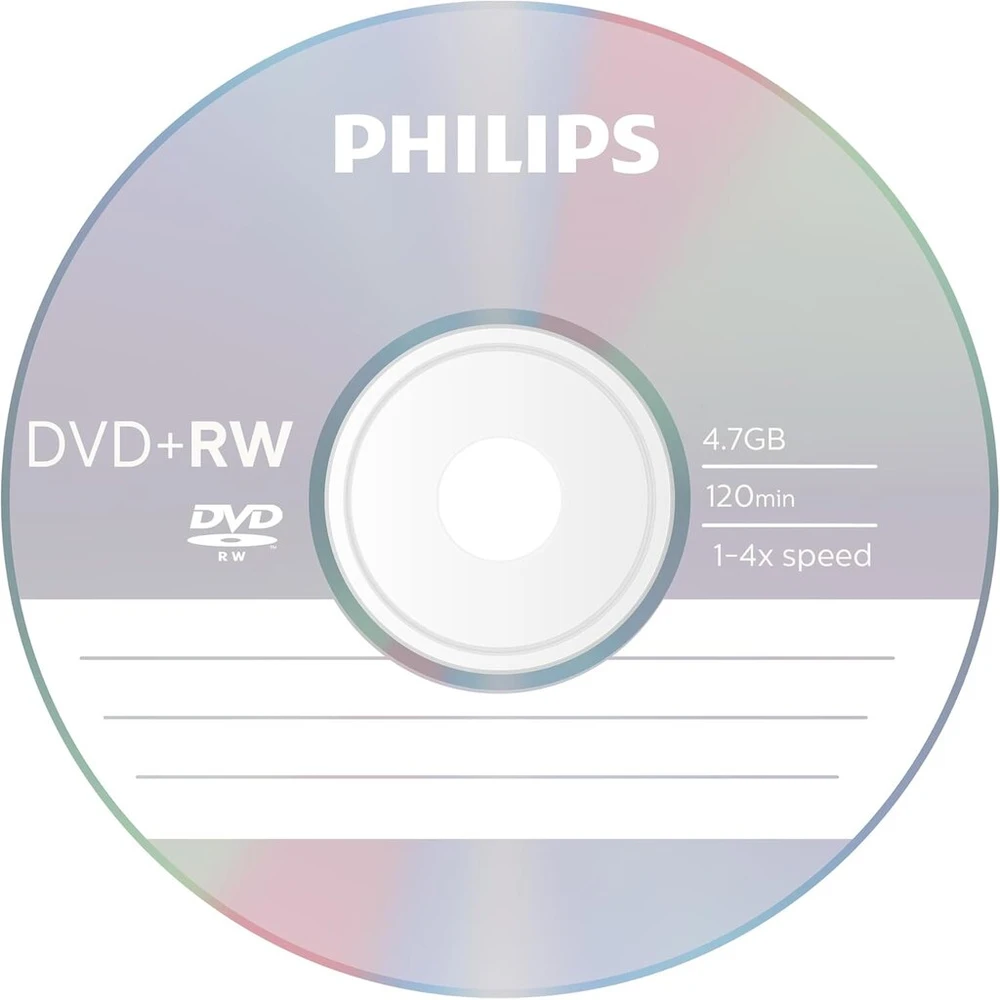 Vinilinė plokštelė 25 vienetų philips 4x dvd+rw diskai