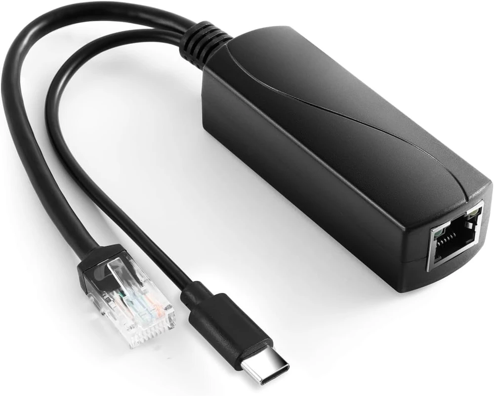 2.5g Poe Splitter Type-c 5v/3a, 48v Poe į Usb-c 5v/3a