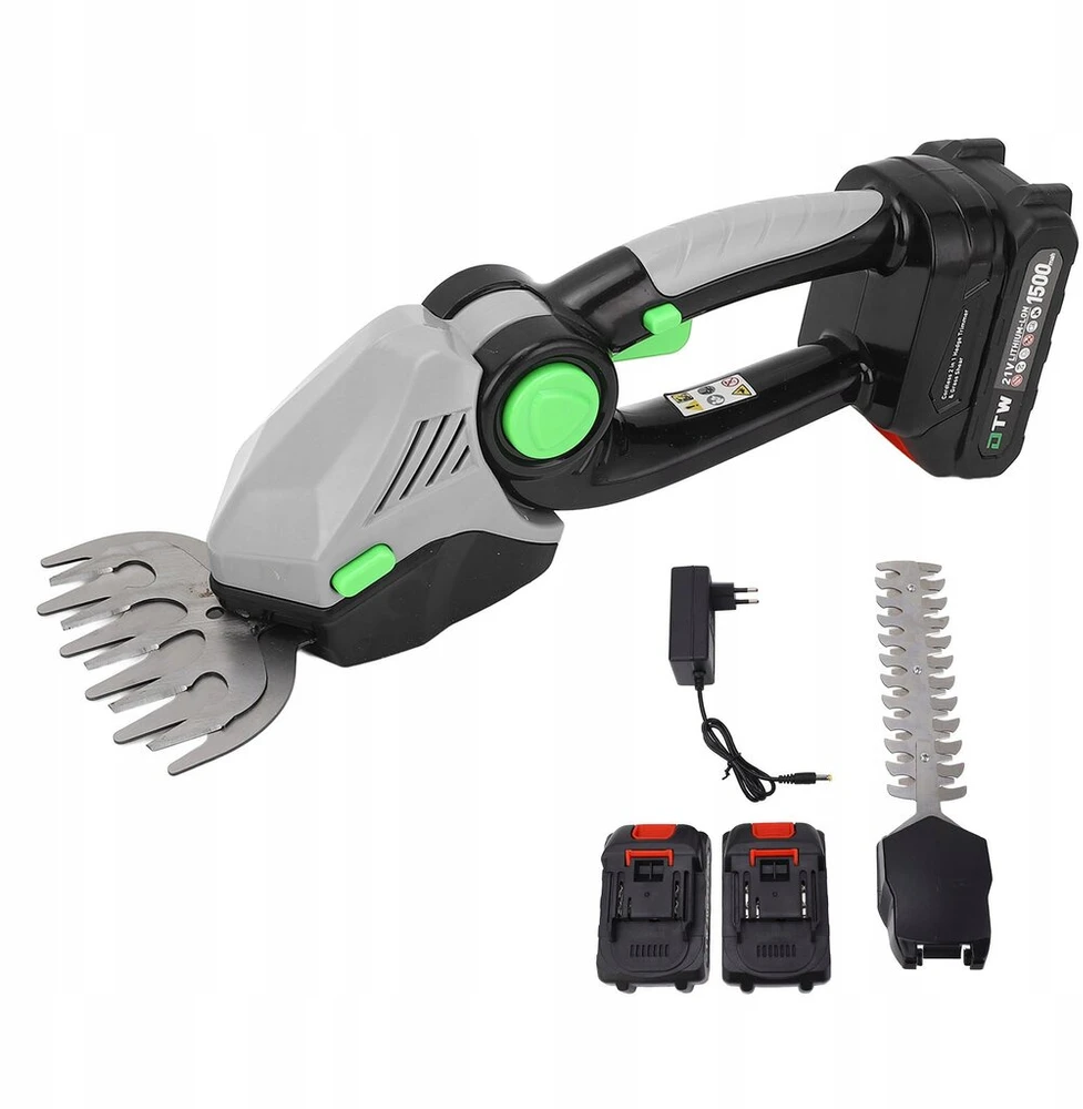 2in1 21v 1,5ah akumuliatorinės gyvatvorių žirklės 22000rpm