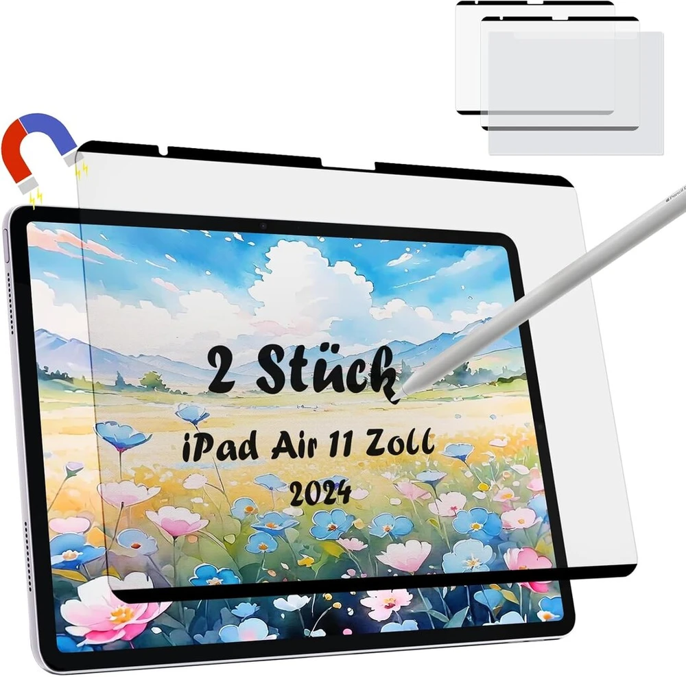 2x Magnetinės ekrano plėvelės Ipad Air 11" M2/m3 (2024-2025)