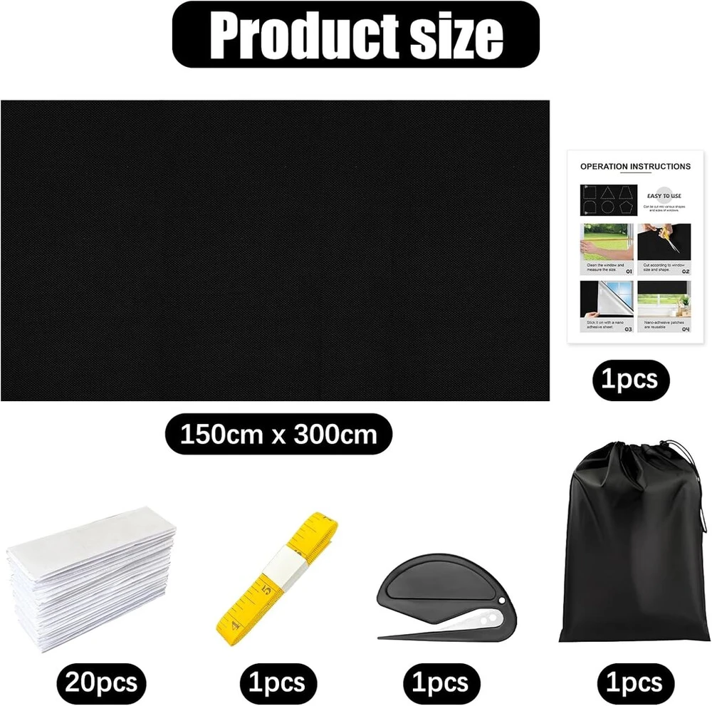 3 m x 1,5 m lango užtemdymas, interjero apsauga nuo saulės, lango užtemdymas be gręžimo, užtemdymo plėvelė, termoizoliacinė plėvelė, parduodama metrais miegamajam, užtemdymo plėvelė, užtemdymo audinys