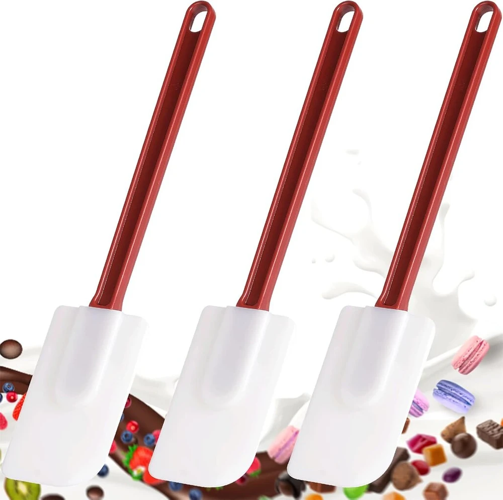 3 Silikoninės Mentelės Kepimui, Atsparios Karščiui (24 cm)