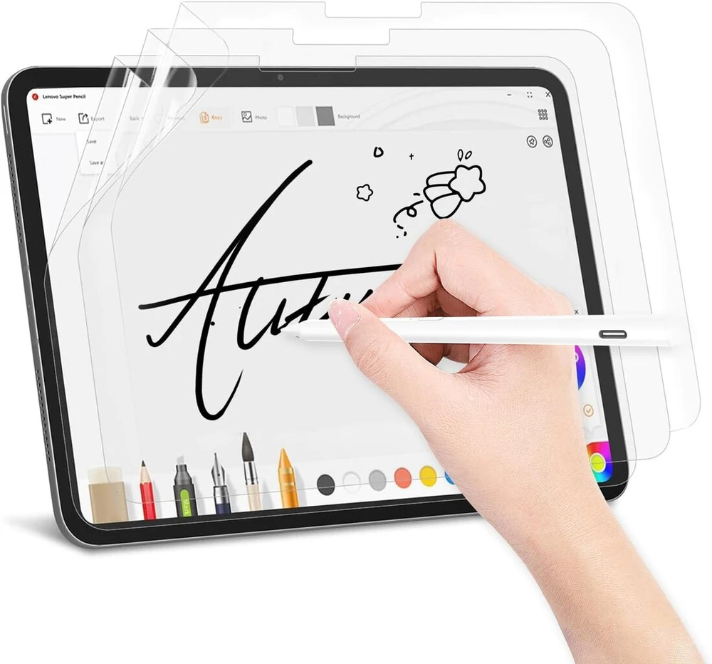 3 vnt. Ipad 10 ekrano apsaugos rinkinys, skirtas Ipad 10 (10,9 colio, 2022 m. modelis, 10-oji karta) - matinis Pet ekrano apsaugos nuo atspindžių, idealiai tinka piešimui ir rašymui, jautrus ekranas