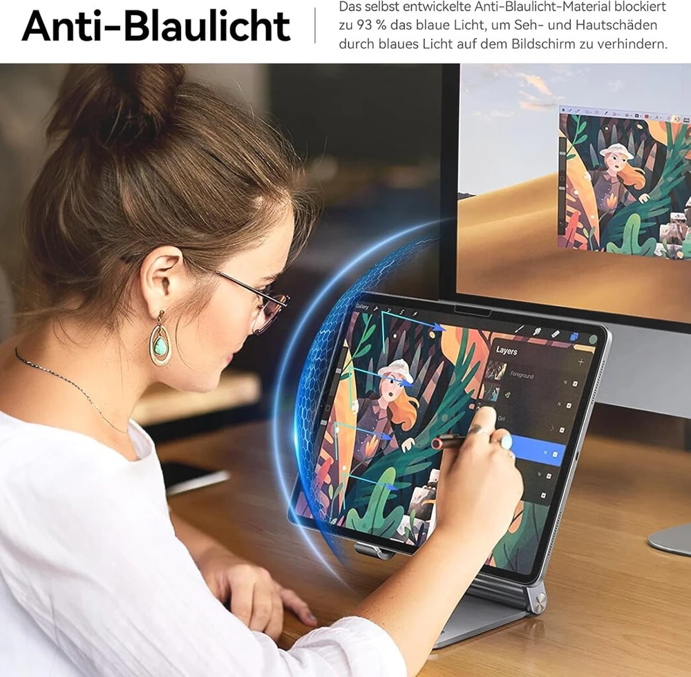 3 vnt. matinė plėvelė Ipad Pro 13 M4/m5 rašymui ir piešimui