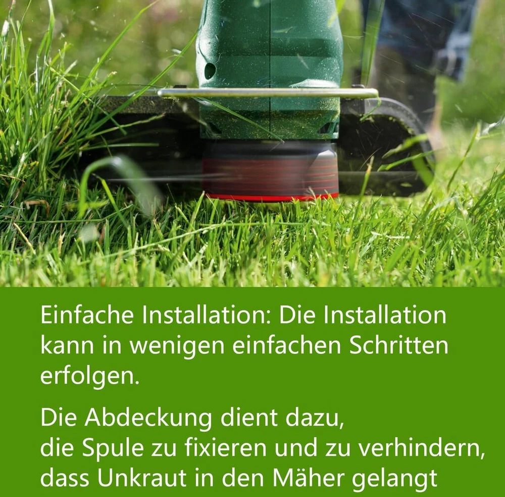3 vnt. ritės dangtelis, suderinamas su bosch universalgrasscut 18/18-26/18-260 žoliapjove, gali pakeisti prototipo ritės dangtelį 1600a01r5j