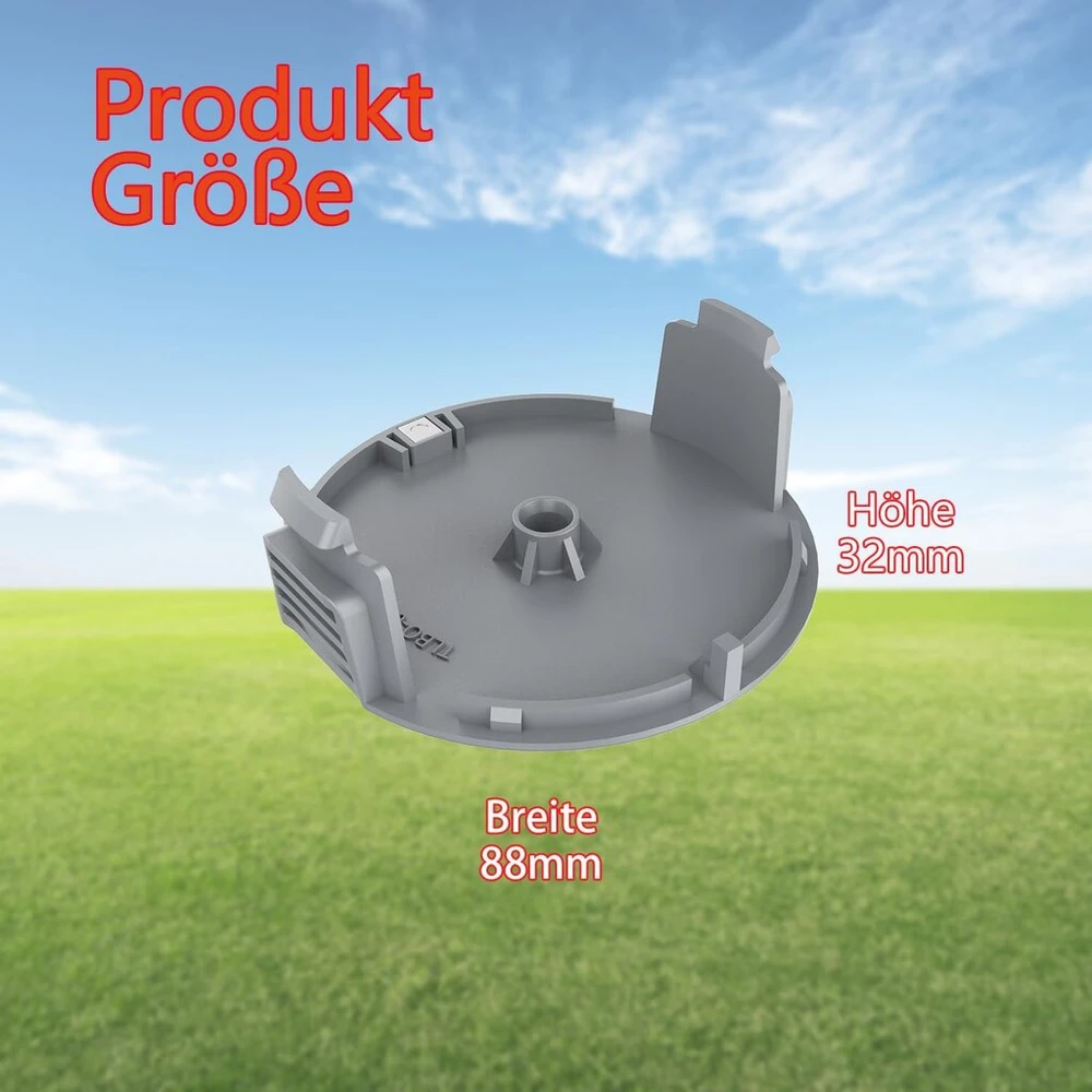 3 vnt. ritės dangtelis, suderinamas su bosch universalgrasscut 18/18-26/18-260 žoliapjove, gali pakeisti prototipo ritės dangtelį 1600a01r5j