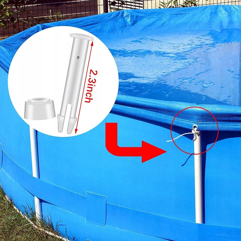 30 vnt. PLASTIKINIŲ KAIŠČIŲ BASEINO JUNGTIMS IR GUMINIAI SANDARIKLIAI
