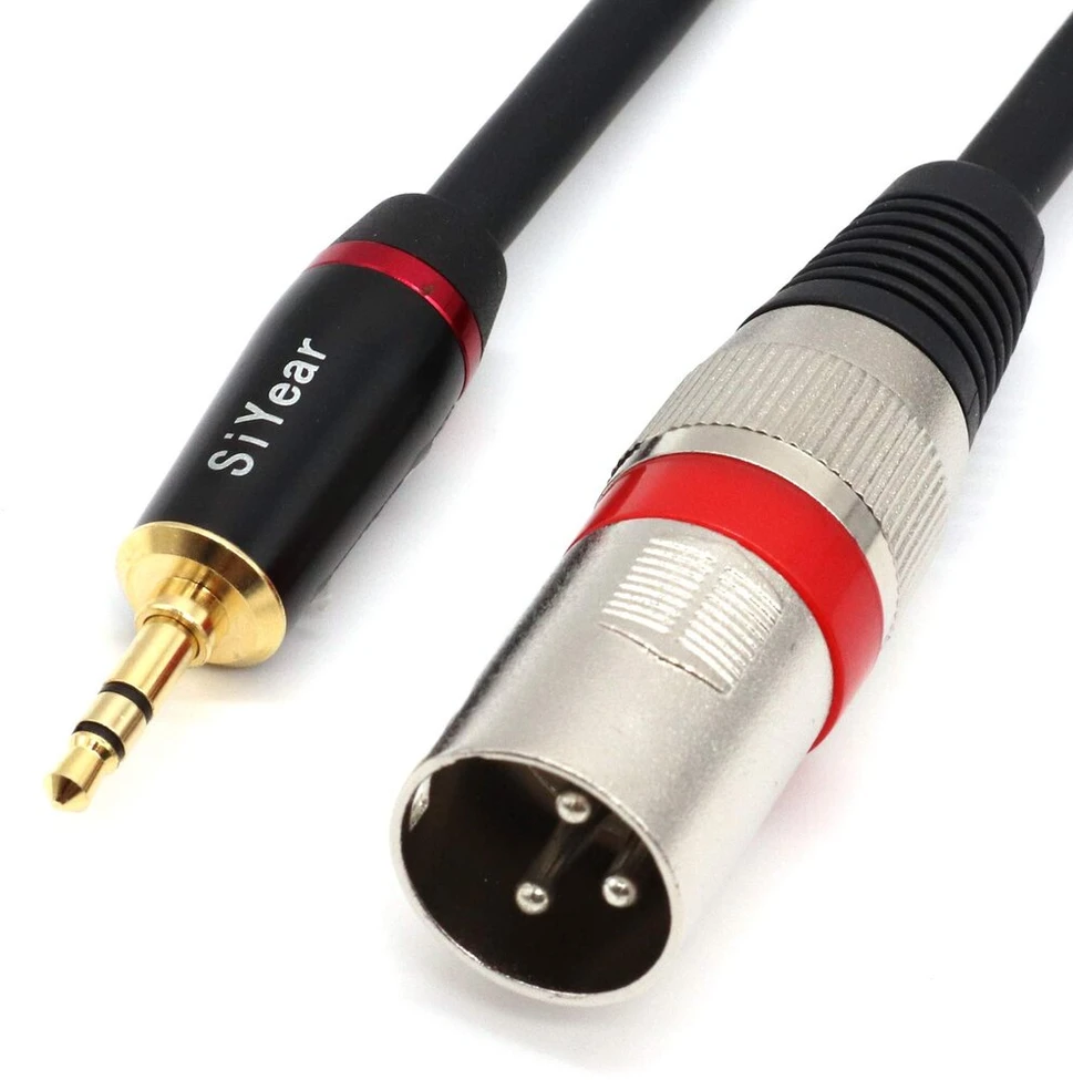 3.5mm Mini Jack Stereo į Xlr Male Mikrofono Kabelis 3m