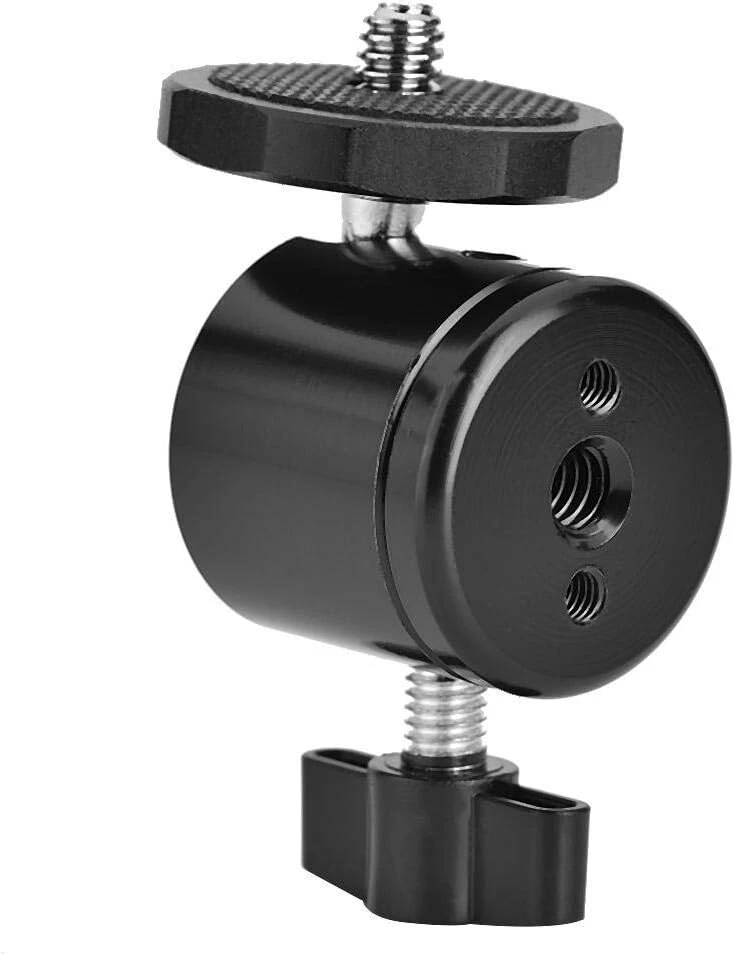 360° Aliuminio Trikojo Galvutė su 1/4" Sriegiu