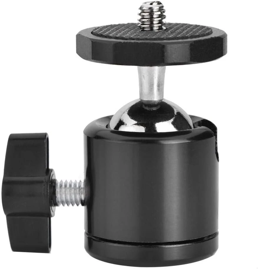 360° Aliuminio Trikojo Galvutė su 1/4" Sriegiu