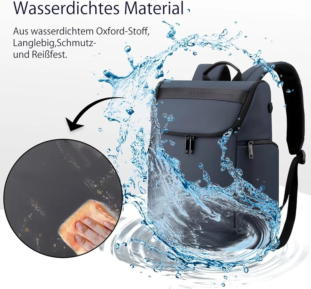 3D Bags Vandeniui atspari kuprinė nešiojamam kompiuteriui 15.6" | Darbui, mokyklai, kelionėms