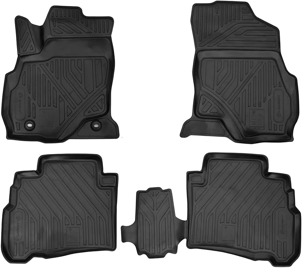 3d guminiai kilimėliai, pritaikyti grindų kilimėliai Toyota Fortuner 2017- 4wd, 4 dalių