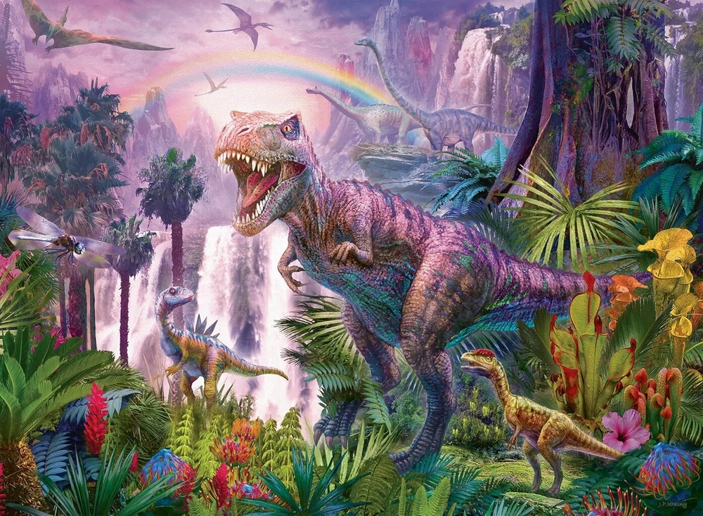3D Puzzle Ravensburger 200 detalių Xxl dėlionė "dinozaurų pasaulis" vaikams nuo 8 m.