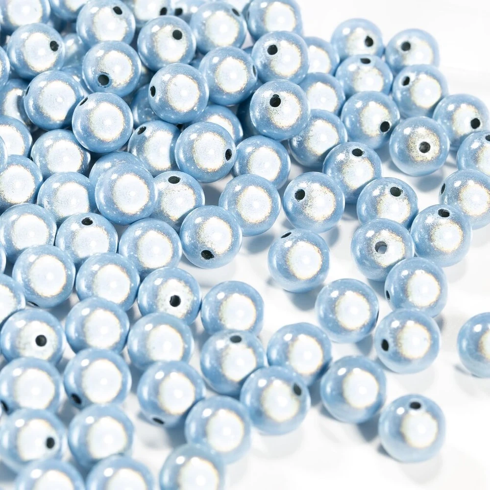 3M 90 vnt. 3d iliuzijos stebuklingų karoliukų rinkinys, 12 mm stebuklingi karoliukai, siuvinėjimui, akriliniai karoliukai papuošalų gamybai, gražūs apšvietime, „pasidaryk pats“ apyrankių ir vėrinių gamybai (violetiniai)