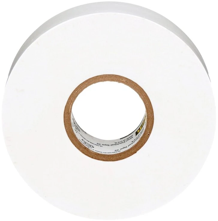 3m Scotch 80611211550 Vinyl Spalvota Izoliacinė Juosta, 19mm x 20m, Balta