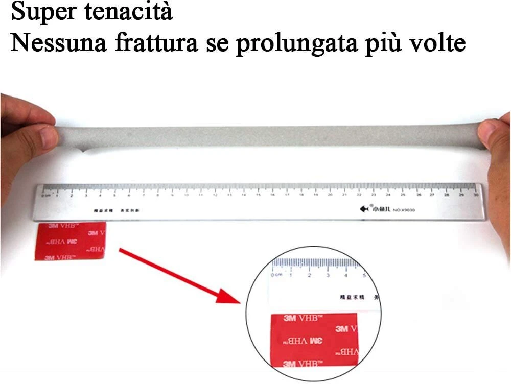 3m Vhb 4611 dvipusė lipni juosta, ypač stipri, atspari vandeniui, atspari aukštai temperatūrai (2 cm x 4,7 m)