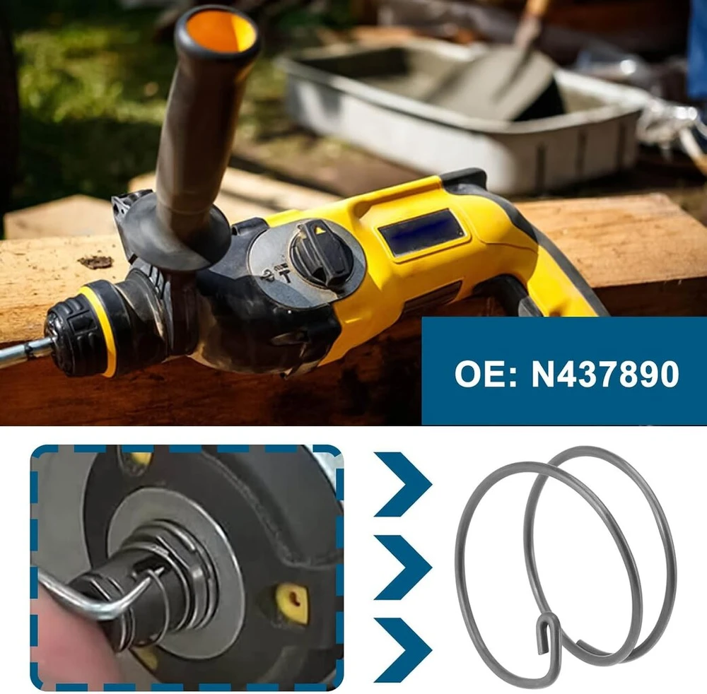 4 vnt. smūginio veržliarakčio rutulinės spyruoklės pakeitimo dalis N437890, suderinama su Dewalt Dcf886, Dcf887, Dcf888, Dcf885l2, Dcf885m, Dcf809, Dcf801