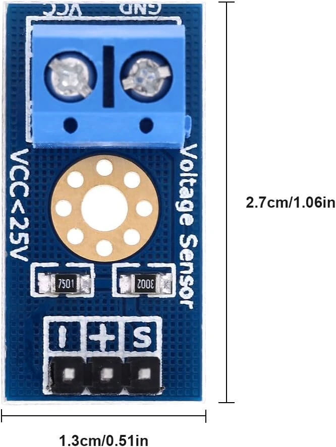 4 x 25v įtampos aptikimo jutiklių modulis, skirtas