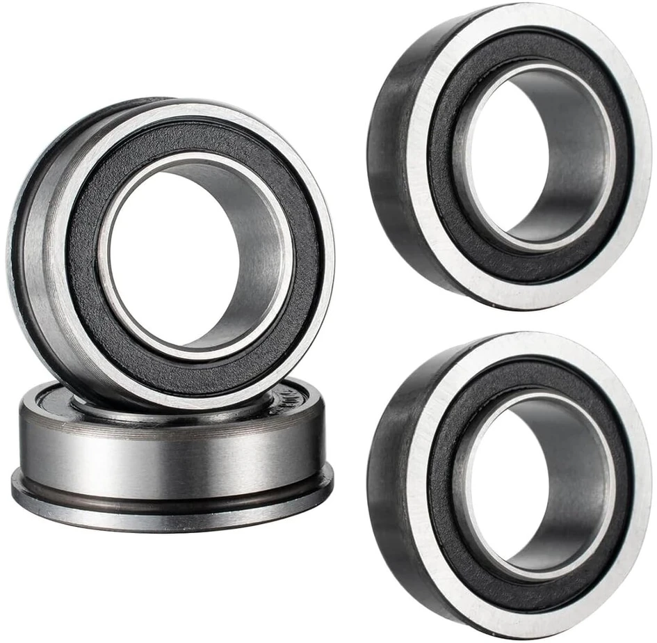 4 x F6003-20-2rs flanšiniai rutuliniai guoliai rato flanšinis rutulinis guolis 35 x 20 x 11 mm rutulinis guolis visų tipų karučiams, maišų vežimėlių ratams, pramoninei įrangai, transporto priemonėms, mašinoms
