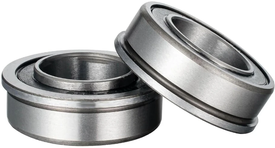 4 x F6003-20-2rs flanšiniai rutuliniai guoliai rato flanšinis rutulinis guolis 35 x 20 x 11 mm rutulinis guolis visų tipų karučiams, maišų vežimėlių ratams, pramoninei įrangai, transporto priemonėms, mašinoms