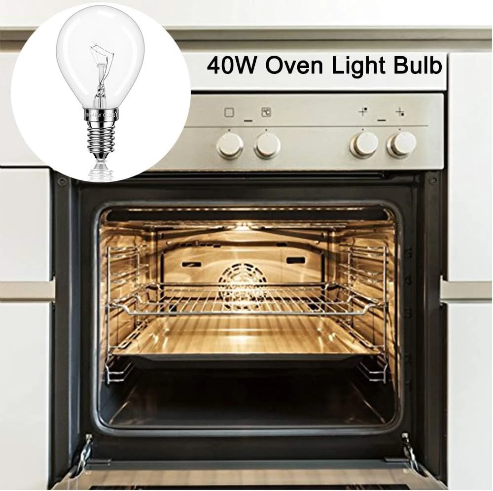 4 x Orkaitės lemputė 40w E14 2700k 300°c atspari karščiui