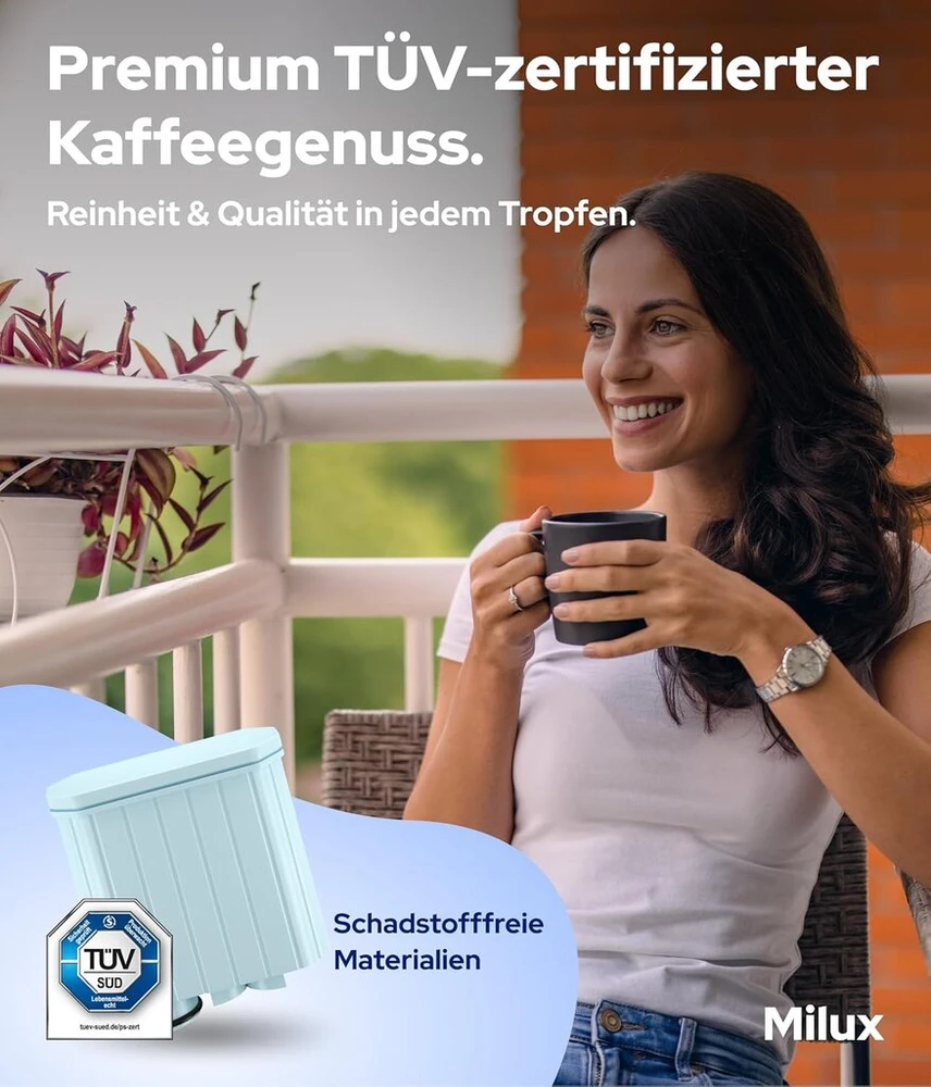 4 x pakaitinis filtras Philips Aquaclean Ca6903/22 | apsauga nuo kalkių ir geresnis kavos skonis | lengvas montavimas | tinka visiems Aqua Clean įrenginiams | vandens filtras, skirtas Saeco® ir Philips®