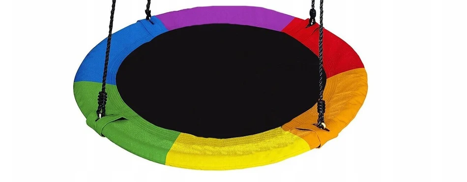 4IQ Gandralizdas sūpynės vaivorykštė 100 cm + diržai pakabinimui