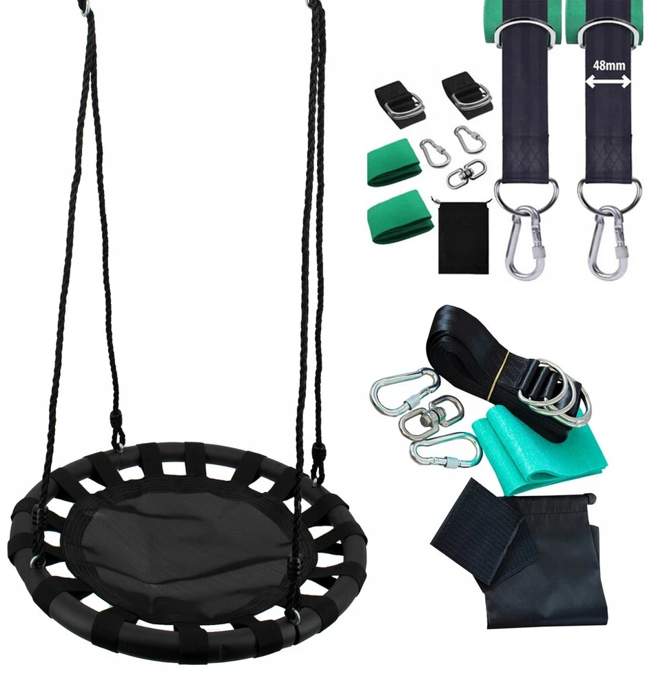 4IQ Sūpynės gandralizdis sulankstomas 60 cm + Straps pakabinimui