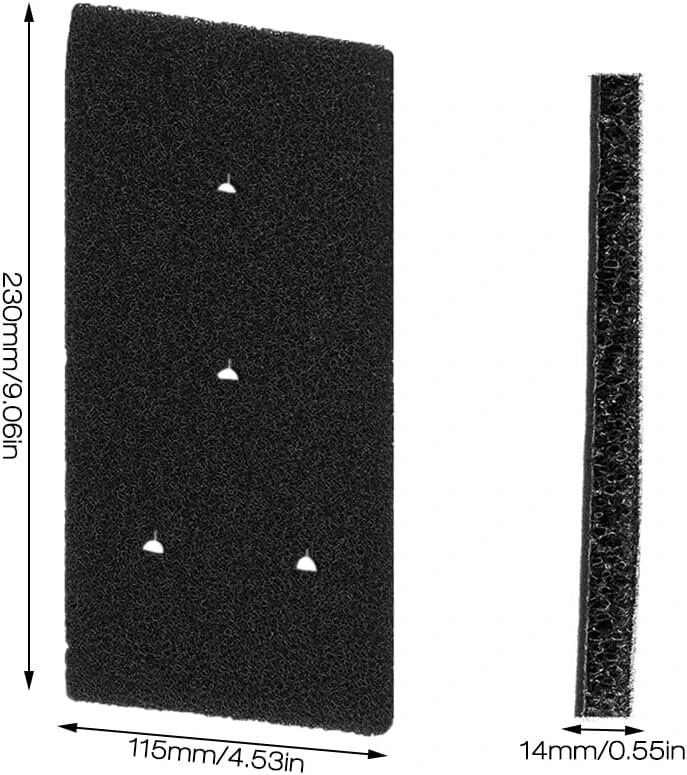 4x Filtrai džiovintuvams Bauknecht, Whirlpool, 230x115x14mm