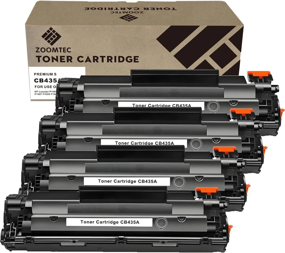 4x Juodo Hp Cb435a 35a tonerio kasetės Hp Laserjet P1005-p1009 spausdintuvams
