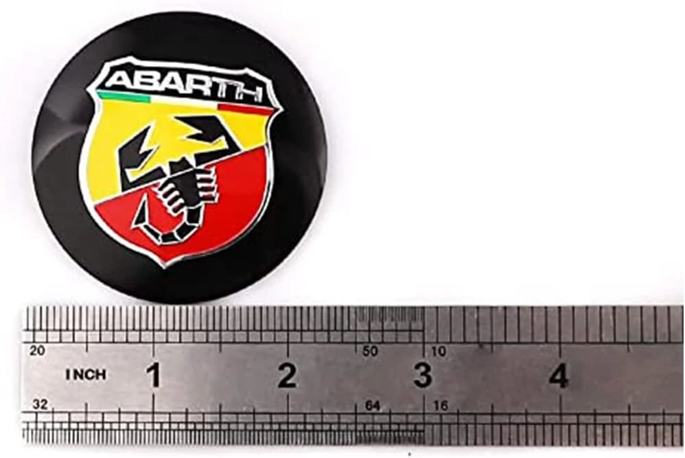 4x ratų stebulės gaubteliai centro dangtelio emblemos lipdukas, skirtas fiat abarth scorpion
