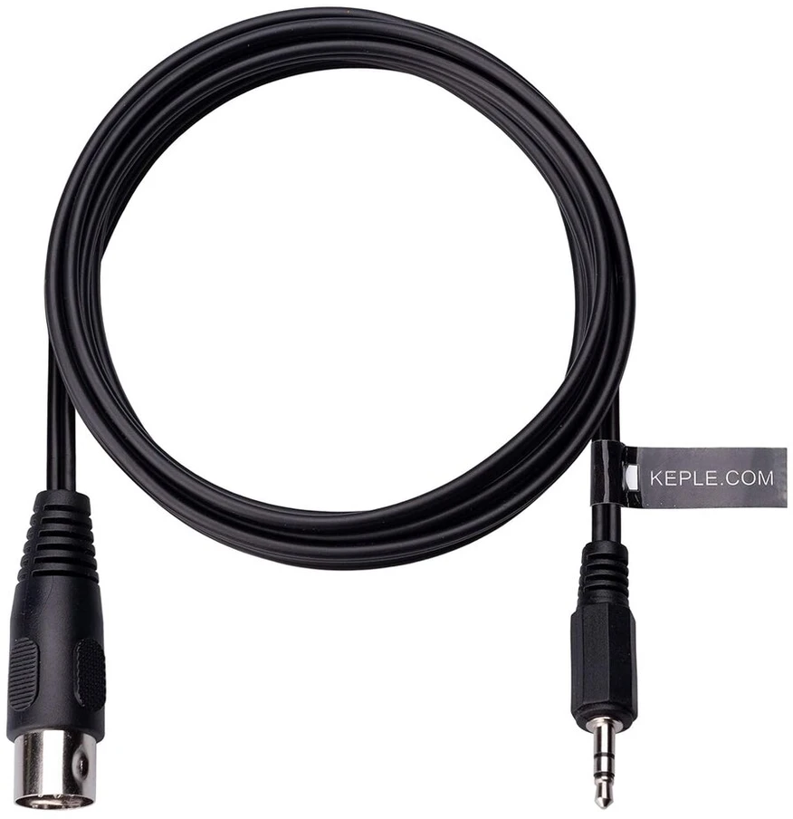 5 Din į 3.5 mm Aux Trs moteriškas garso kabelis, 2m