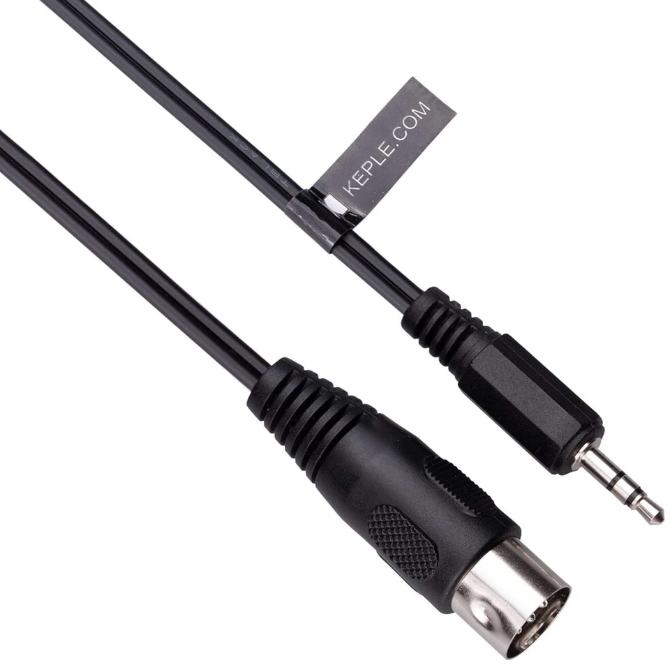 5 Din į 3.5 mm Aux Trs moteriškas garso kabelis, 2m