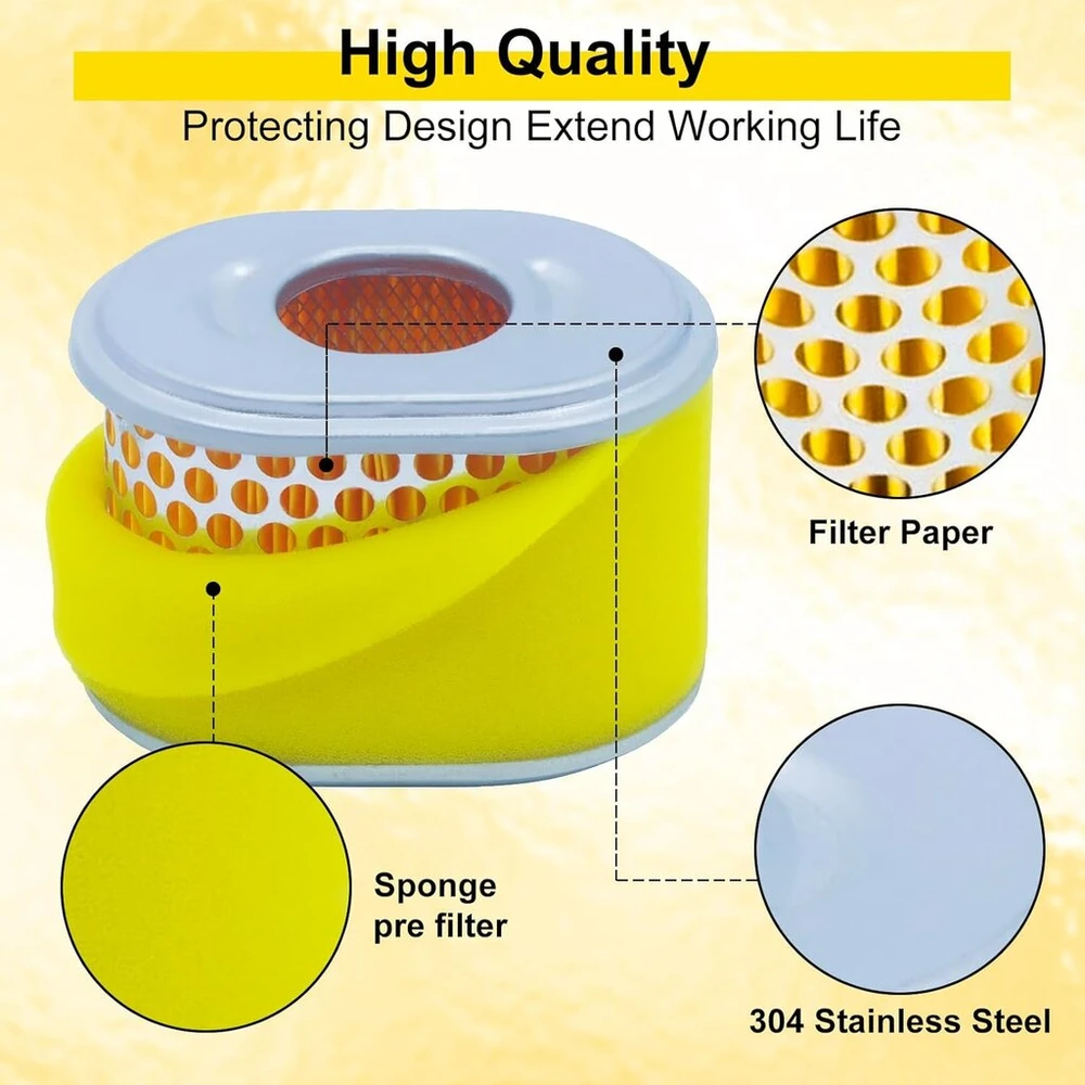 5 oro filtrų rinkinys, skirtas honda gx160 gx200 gx140 gx100 gx110 gx120, adefol oro filtras su išankstiniu filtru, profesionalios oem oro filtro atsarginės dalys, oro filtras tinka 5 ag, 5,5 ag, 6 ag varikliams